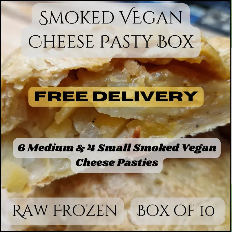Smoked Vegan Cheese Pasty. Vegan Pasties box with free delviery