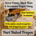 Sweet Potato, Black Bean & Sweetcorn Vegan Pasty