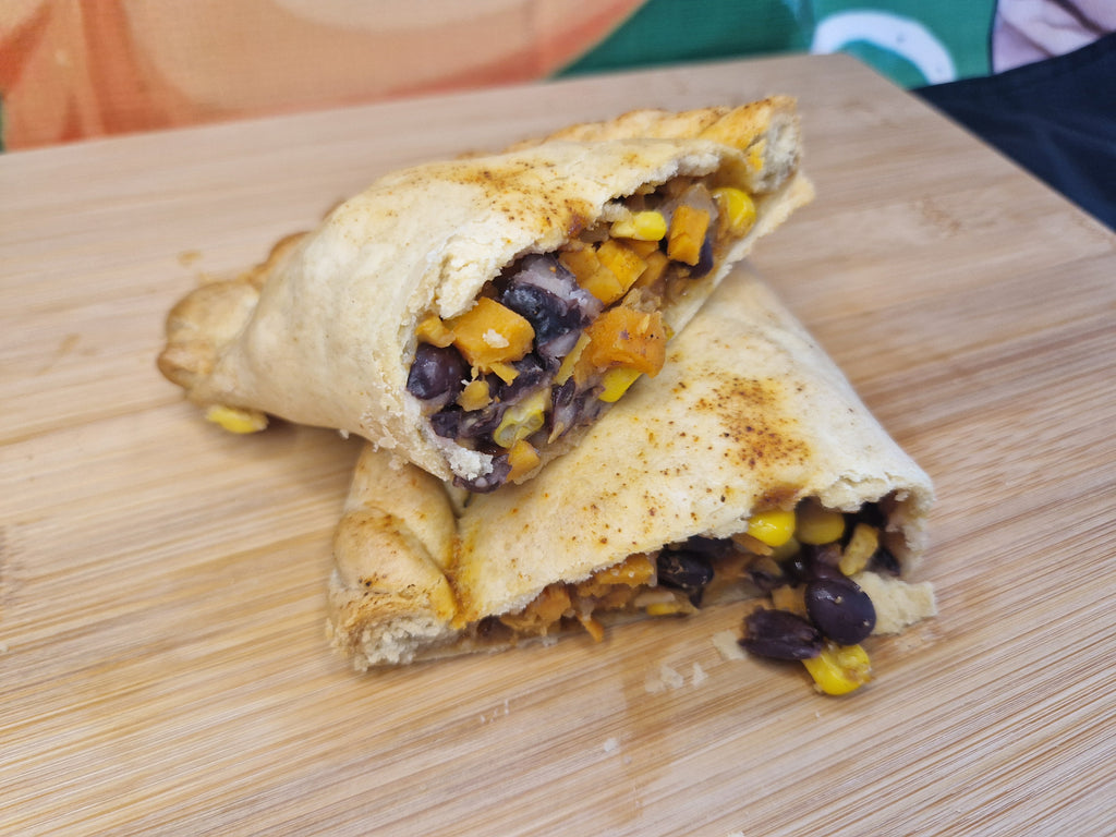 Sweet Potato, Black Bean & Sweetcorn Vegan Pasty