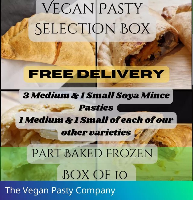 Vegan Pasty Selection Box - Free Delivery Included