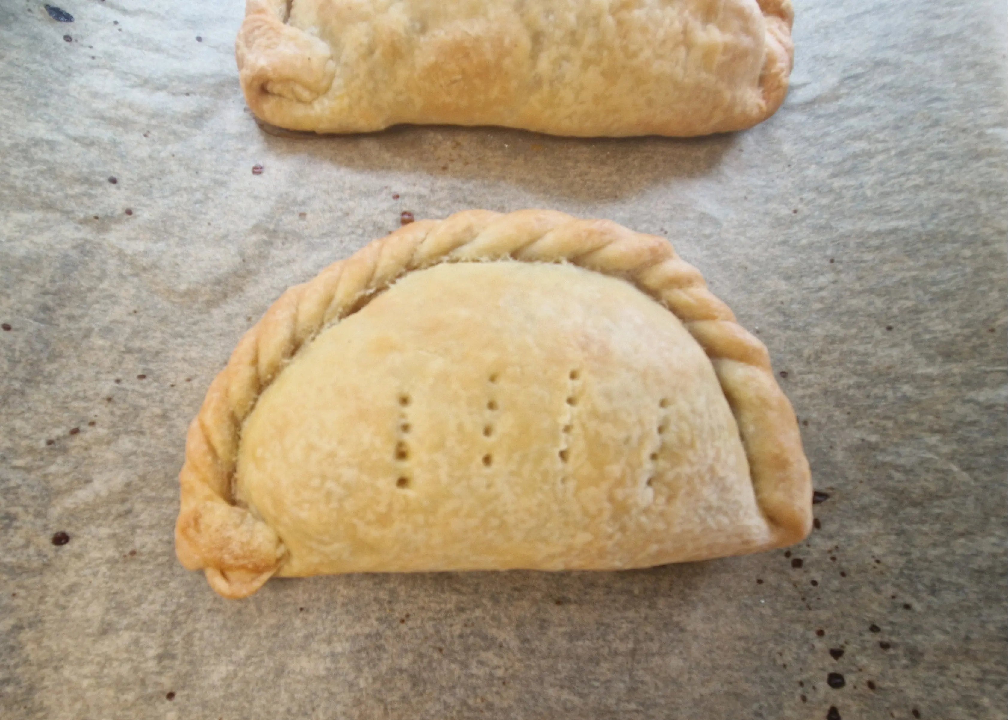 Smoked vegan pasties from the vegan pasty company