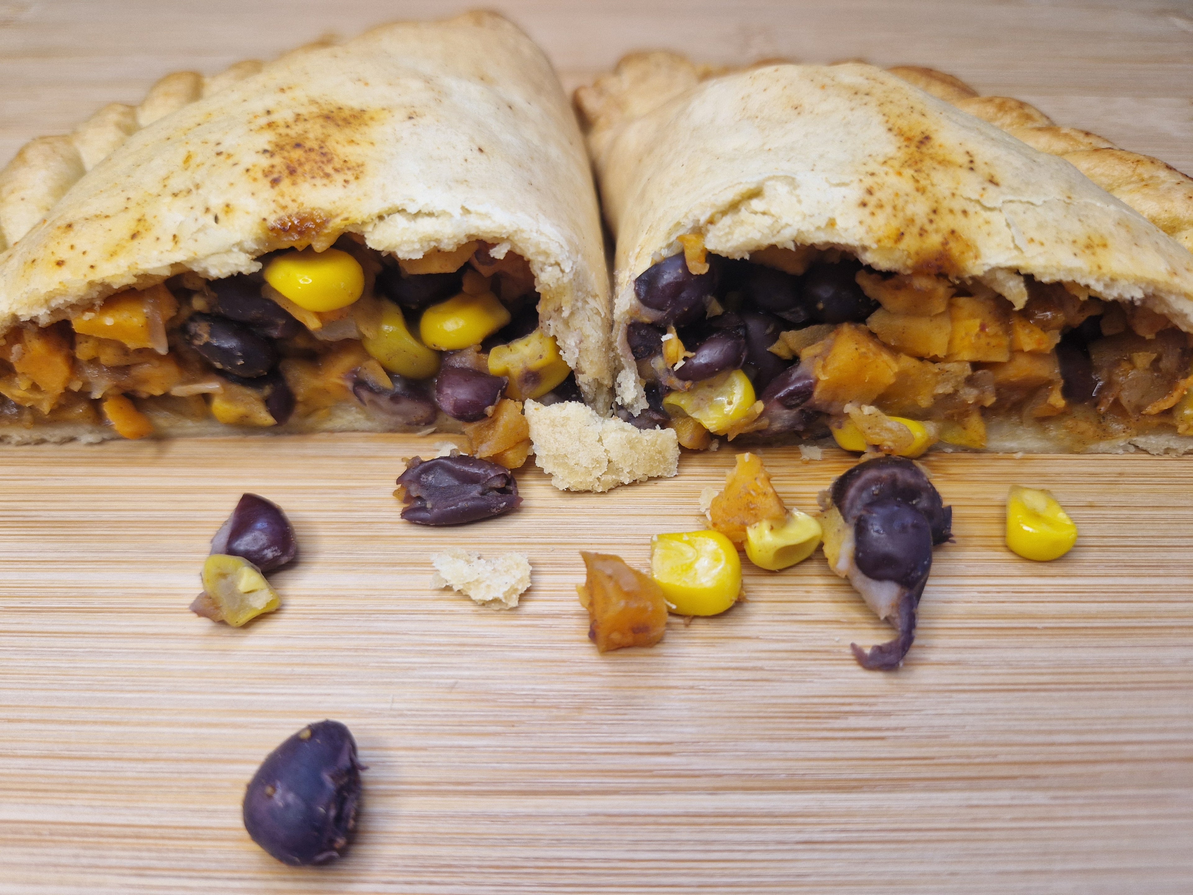 Sweet Potato, Black Bean & Sweetcorn Vegan Pasty
